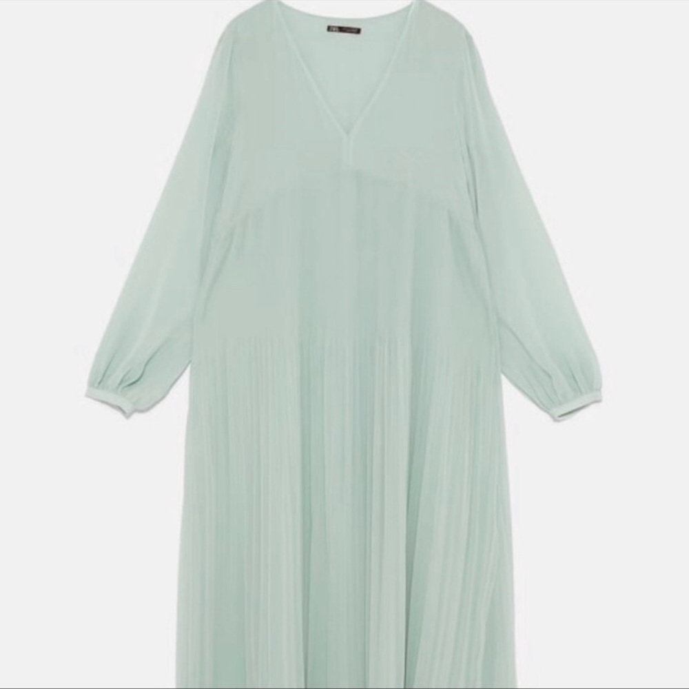 Zara | Dress | Pleated Dress - Picture 8 of 12